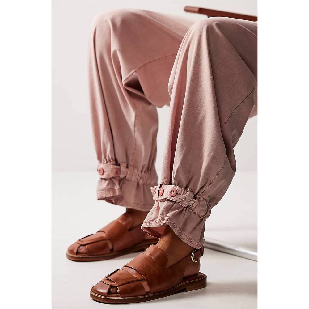 NEW FREE PEOPLE women's libby fisher flat in vachetta
